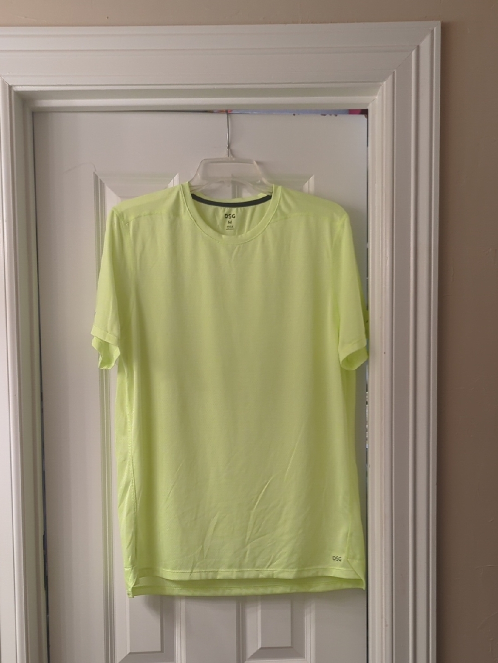 DSG Men's Neon Yellow Short Sleeve Performance Tee